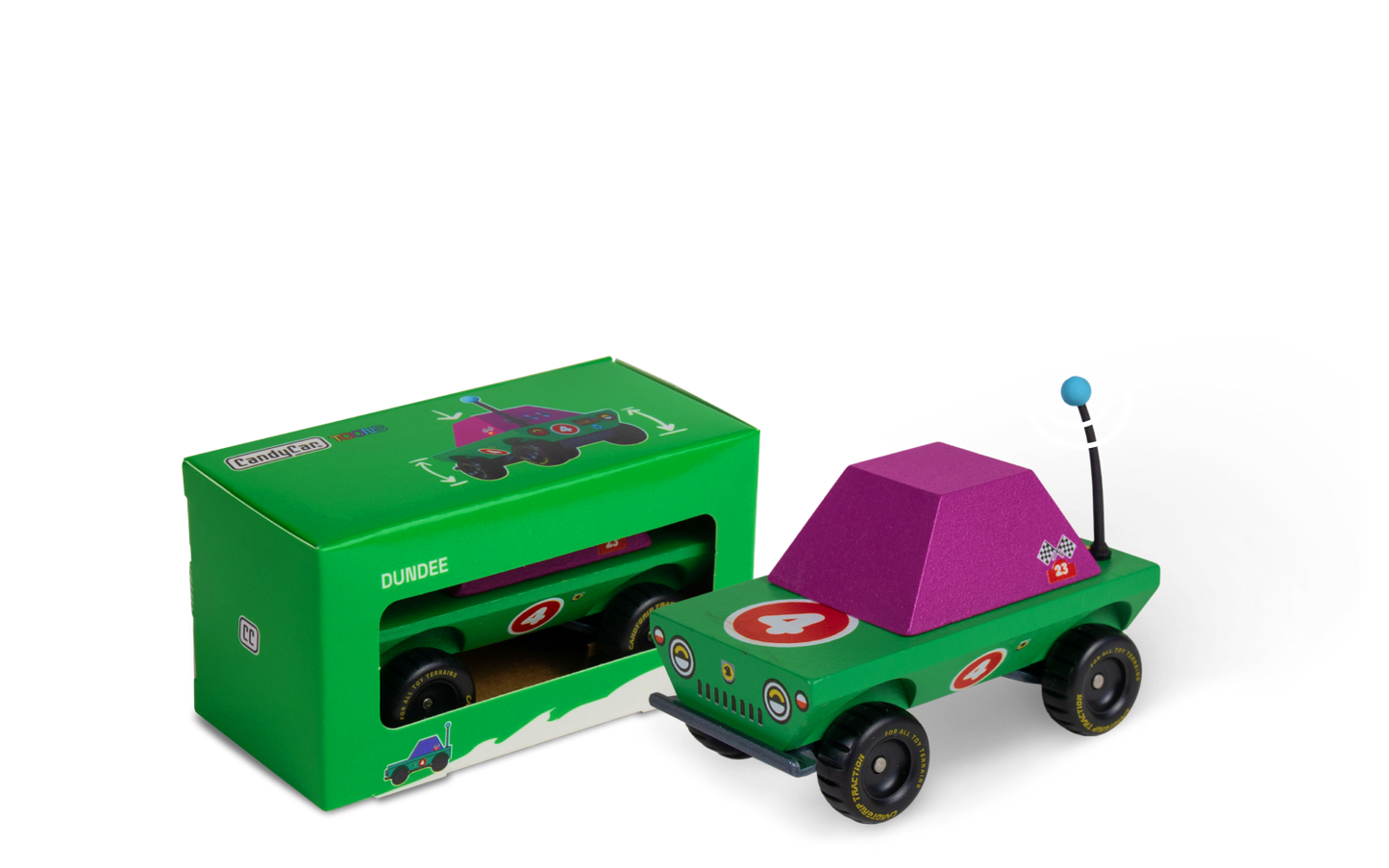 DunDee Adventure Truck | Candylab CANDYCAR TOONS Toy Car | Wooden & Diecast | Ages 3+ | Collectible - Niksstuff