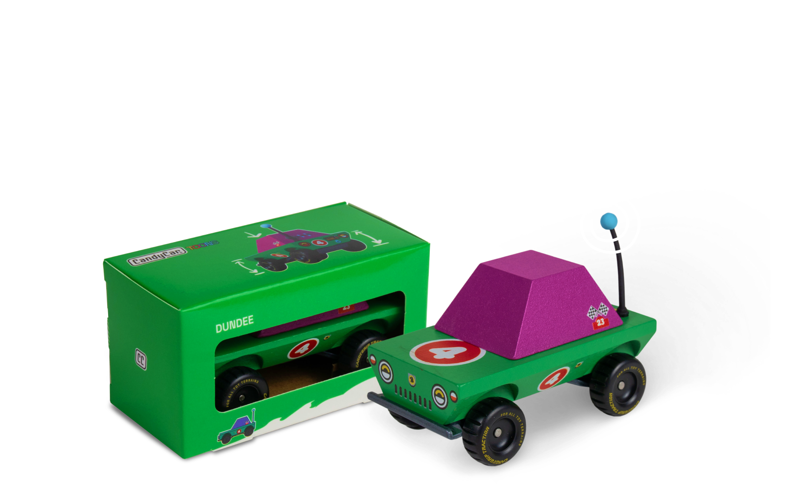 DunDee Adventure Truck | Candylab CANDYCAR TOONS Toy Car | Wooden & Diecast | Ages 3+ | Collectible - Niksstuff