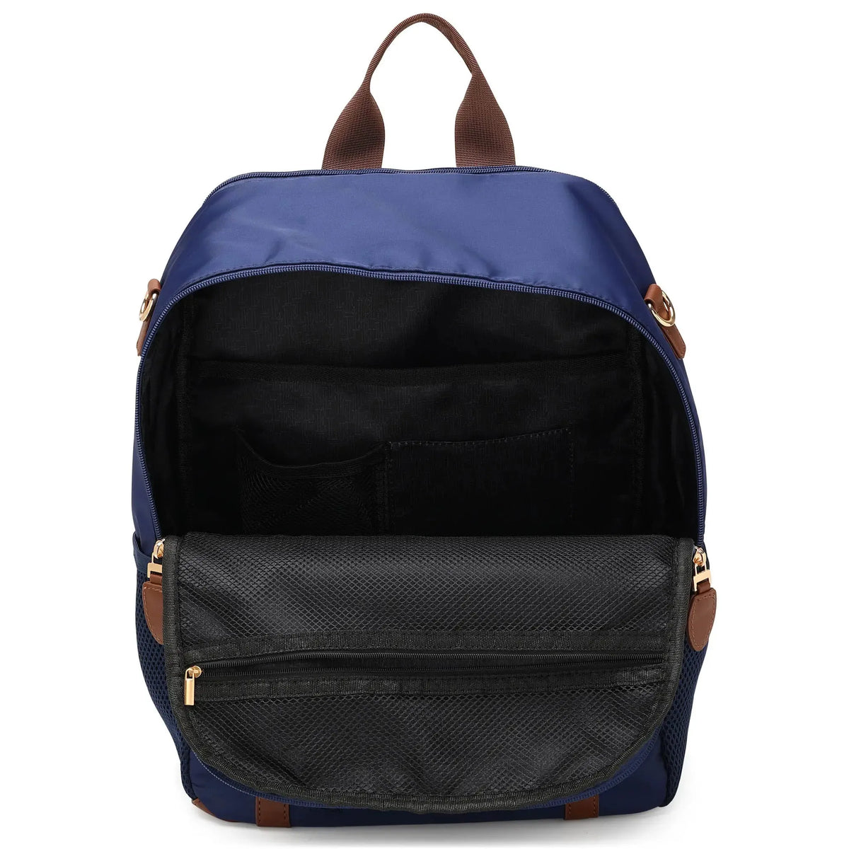 ELLE Luxe Journey 18L Twill and Vegan Leather Backpack