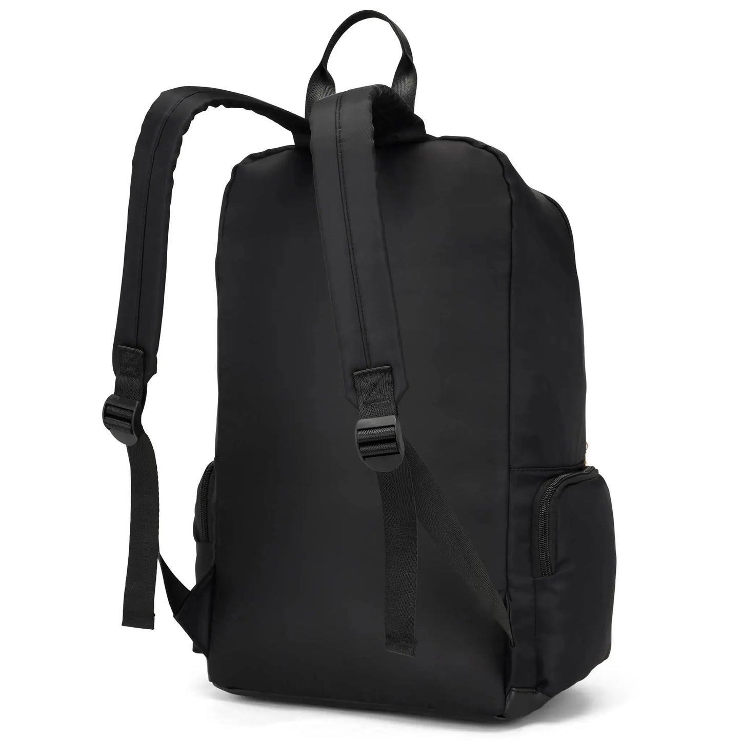 ELLE Rendezvous 25L Twill Backpack | Vegan Leather Accents | Black or Blue