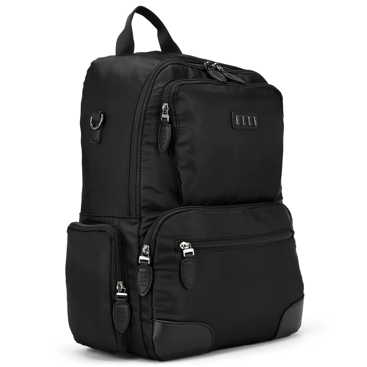 ELLE Voyage 20L Twill and Vegan Leather Backpack