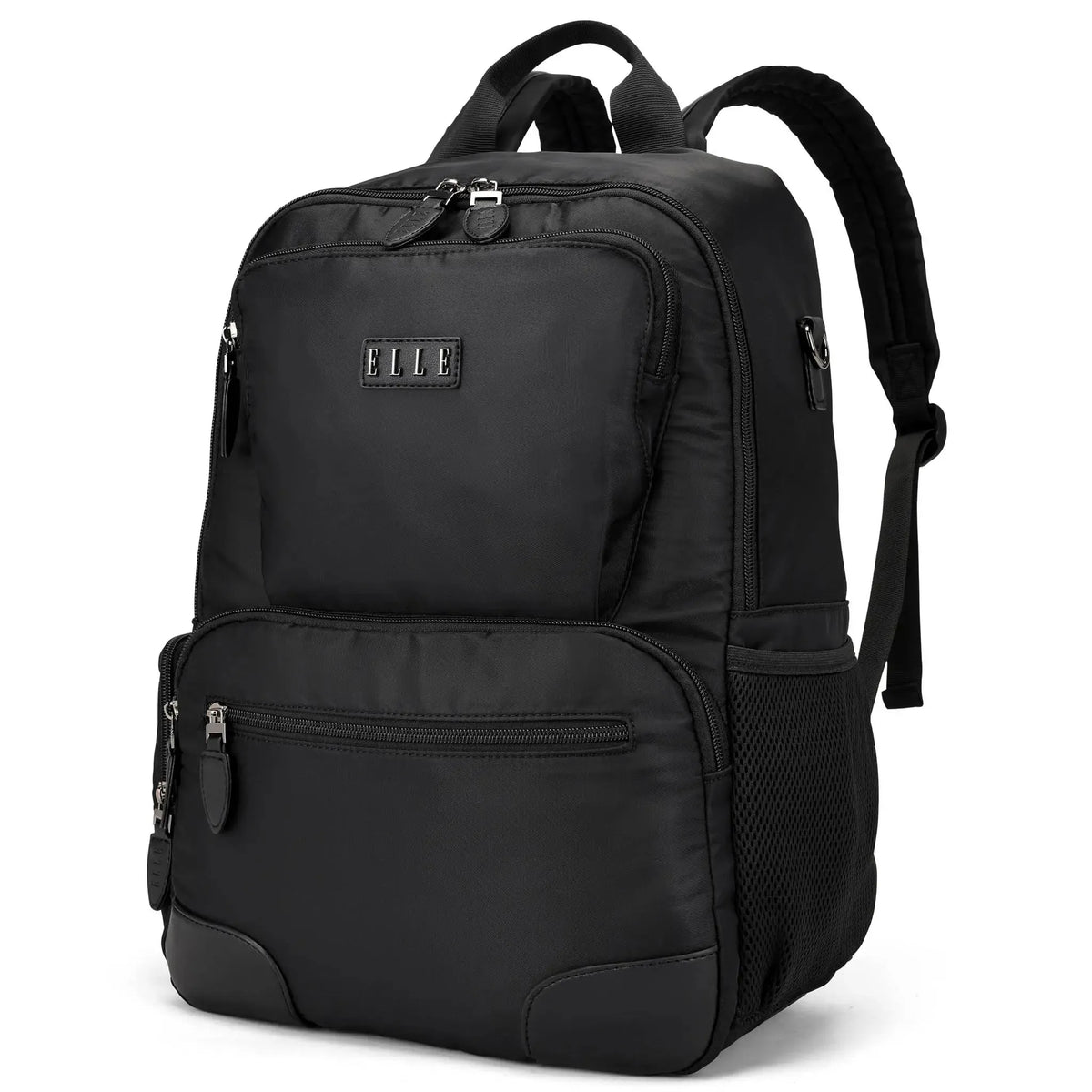 ELLE Voyage 20L Twill and Vegan Leather Backpack