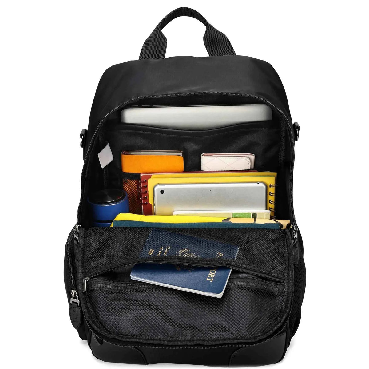 ELLE Voyage 20L Twill and Vegan Leather Backpack