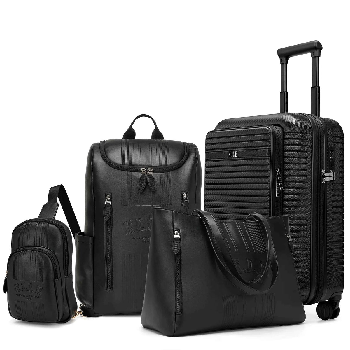 ELLE Roamer Escape Expandable 4-Piece Luggage Set