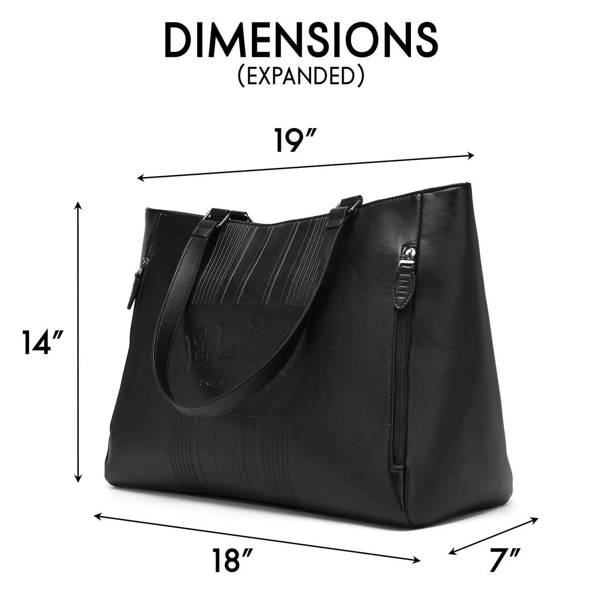 ELLE Roamer 24.3L Vegan Leather Weekender Tote Bag