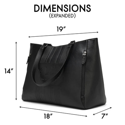 ELLE Roamer 24.3L Vegan Leather Weekender Tote Bag