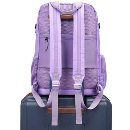ELLE Voyage 20L Twill and Vegan Leather Backpack
