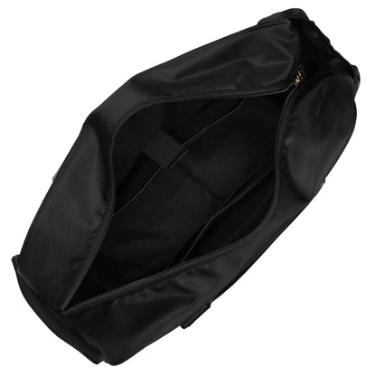 ELLE Wayfarer 40L Weekender Duffel Bag | Vegan Leather | Black & Olive - Niksstuff