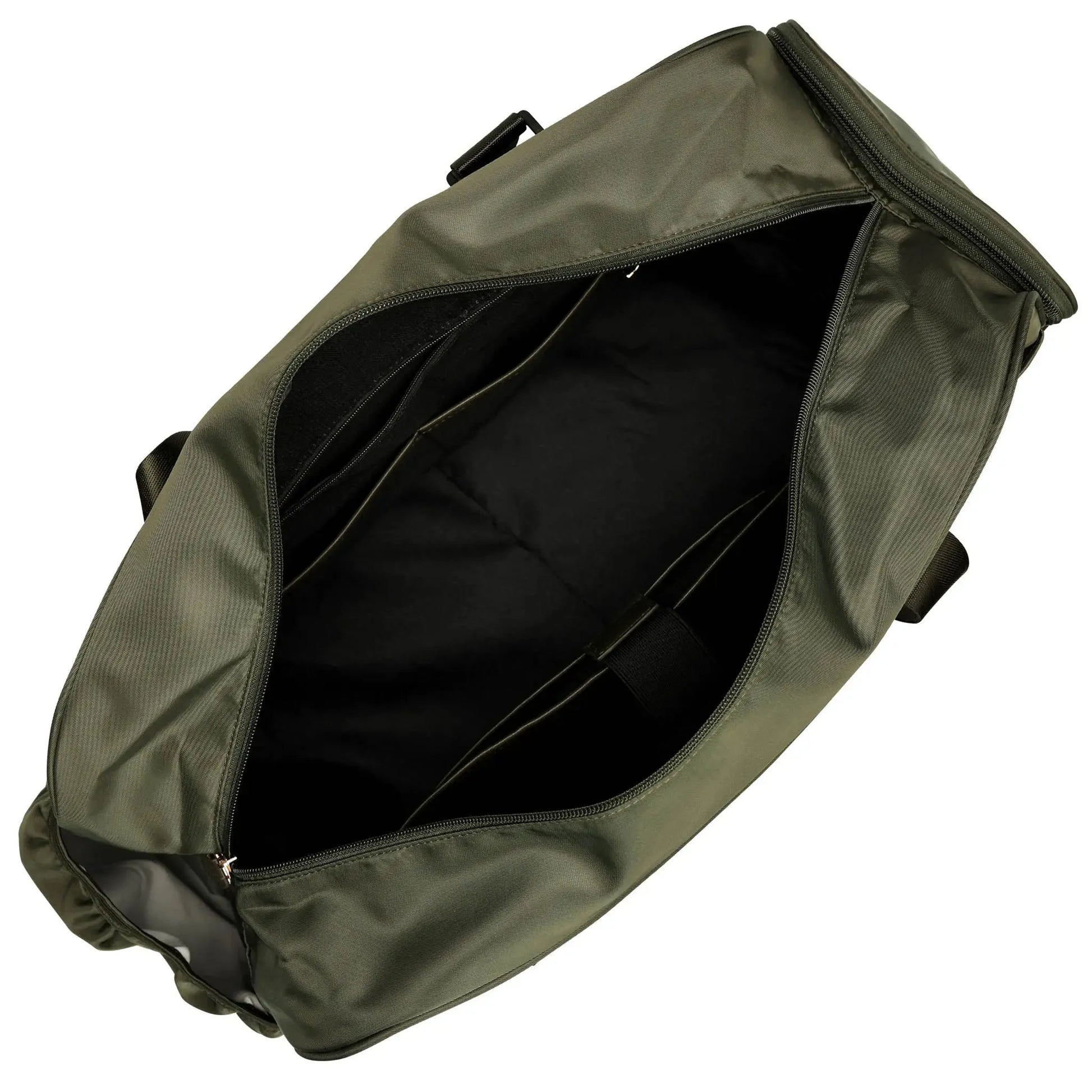 ELLE Wayfarer 40L Weekender Duffel Bag | Vegan Leather | Black & Olive - Niksstuff