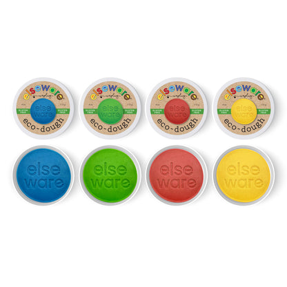 Eco-Dough 4-Pack – Certified Gluten-Free Natural Play Dough | Non-Toxic, Plant-Based Sensory Toy for Kids