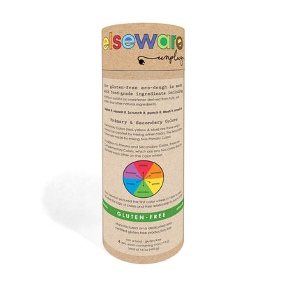 Eco-Dough 4-Pack – Certified Gluten-Free Natural Play Dough | Non-Toxic, Plant-Based Sensory Toy for Kids