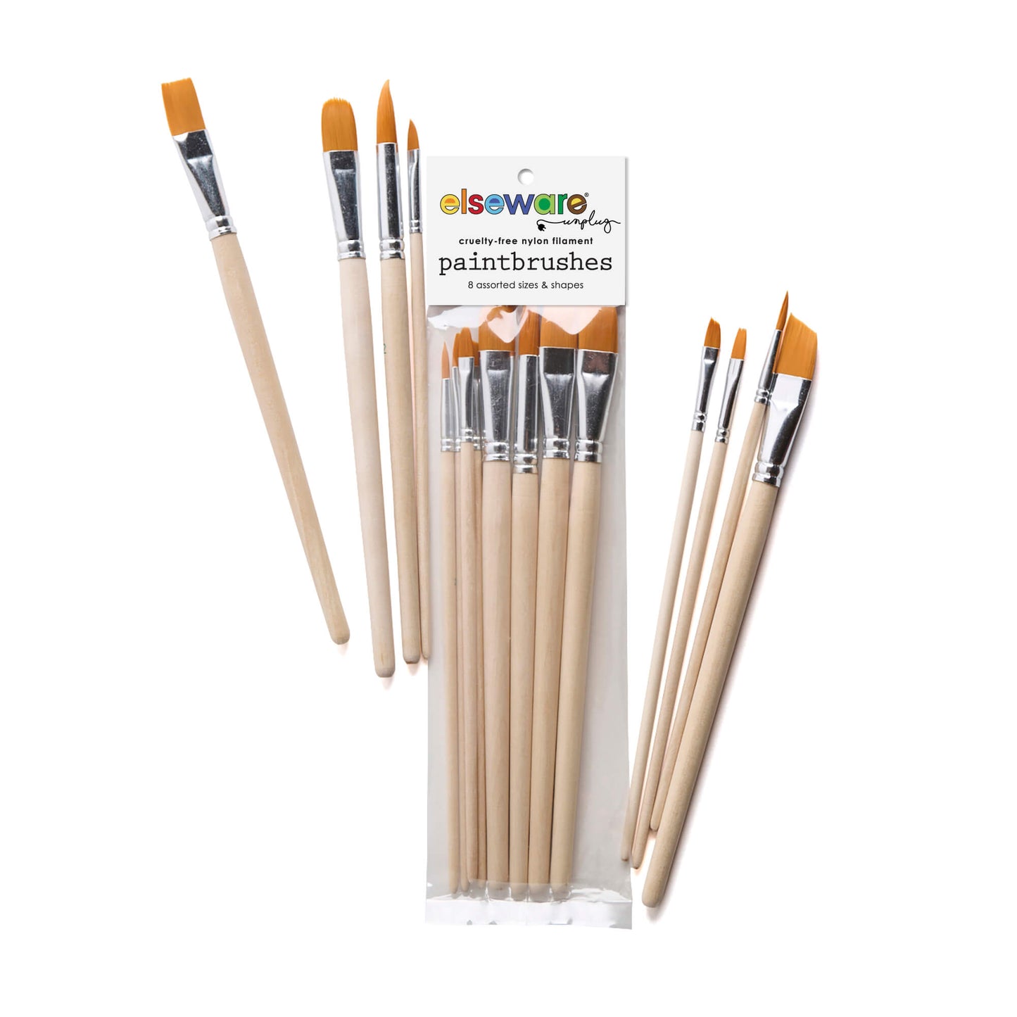 Mess-Free Kids Paint Bundle – All-Natural Finger Paint, Water-Repellent Art Smock & 8-Piece Brush Set | Ages 3-6