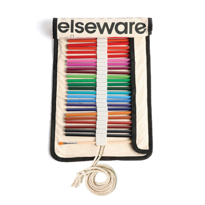 Watercolor Pencils – 36 Colors in Canvas Roll-Up | Water-Soluble, Eco-Friendly | Sharpener & Brush Included