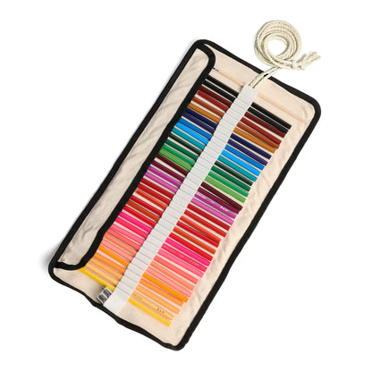 Watercolor Pencils – 36 Colors in Canvas Roll-Up | Water-Soluble, Eco-Friendly | Sharpener & Brush Included