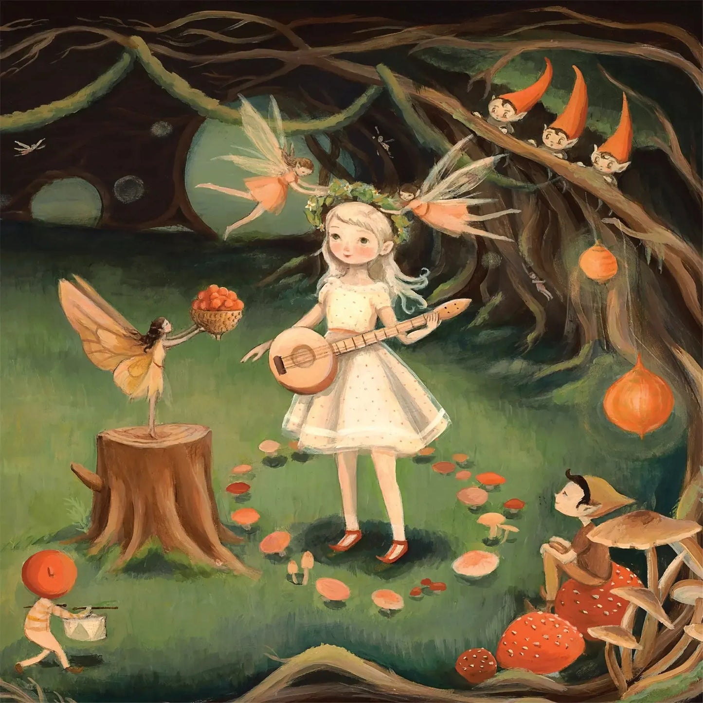 Enchanted Glen Jigsaw Puzzle | 500 Pieces | 19"x19" | Art by Emily Winfield Martin | Made in USA - Niksstuff
