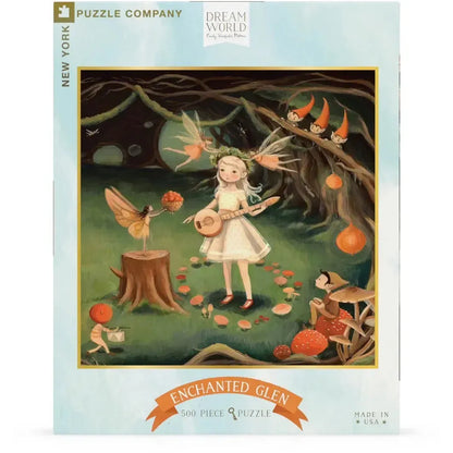 Enchanted Glen Jigsaw Puzzle | 500 Pieces | 19"x19" | Art by Emily Winfield Martin | Made in USA - Niksstuff