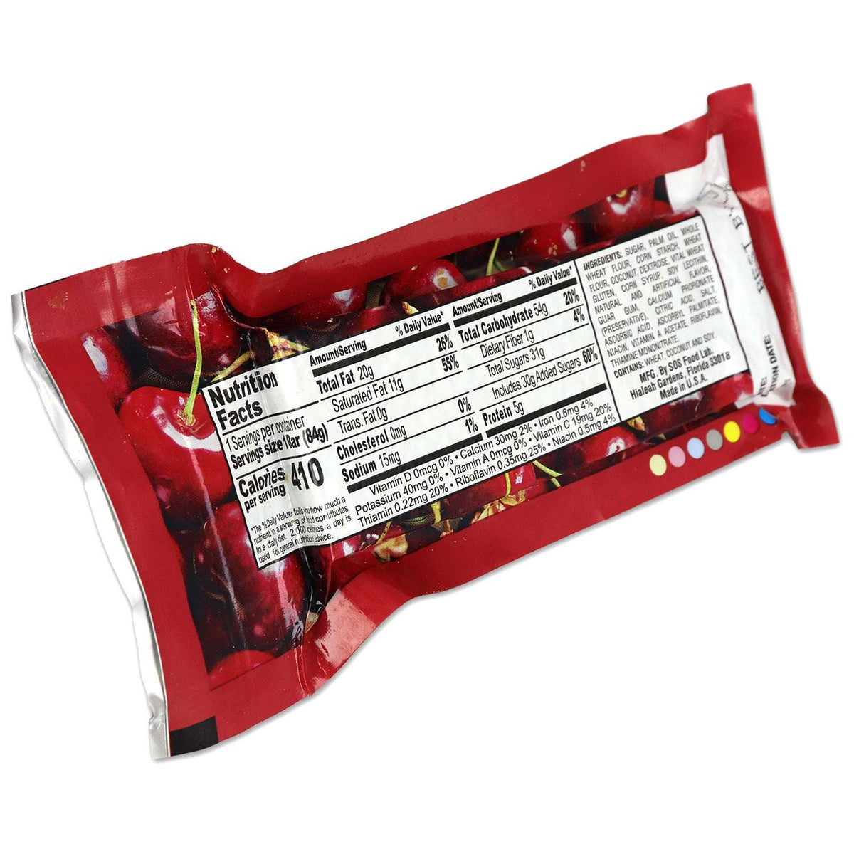 Millennium Cherry Energy Bars 400 Cal 5-Year Shelf Life 6-Pack