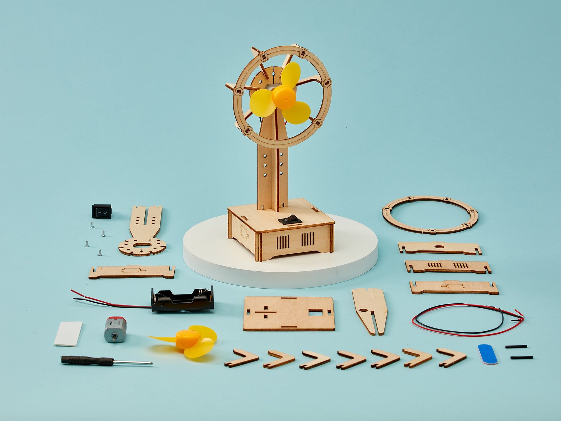 Electric Fan DIY Kit | Educational STEM Toy for Kids Ages 8+ - Niksstuff