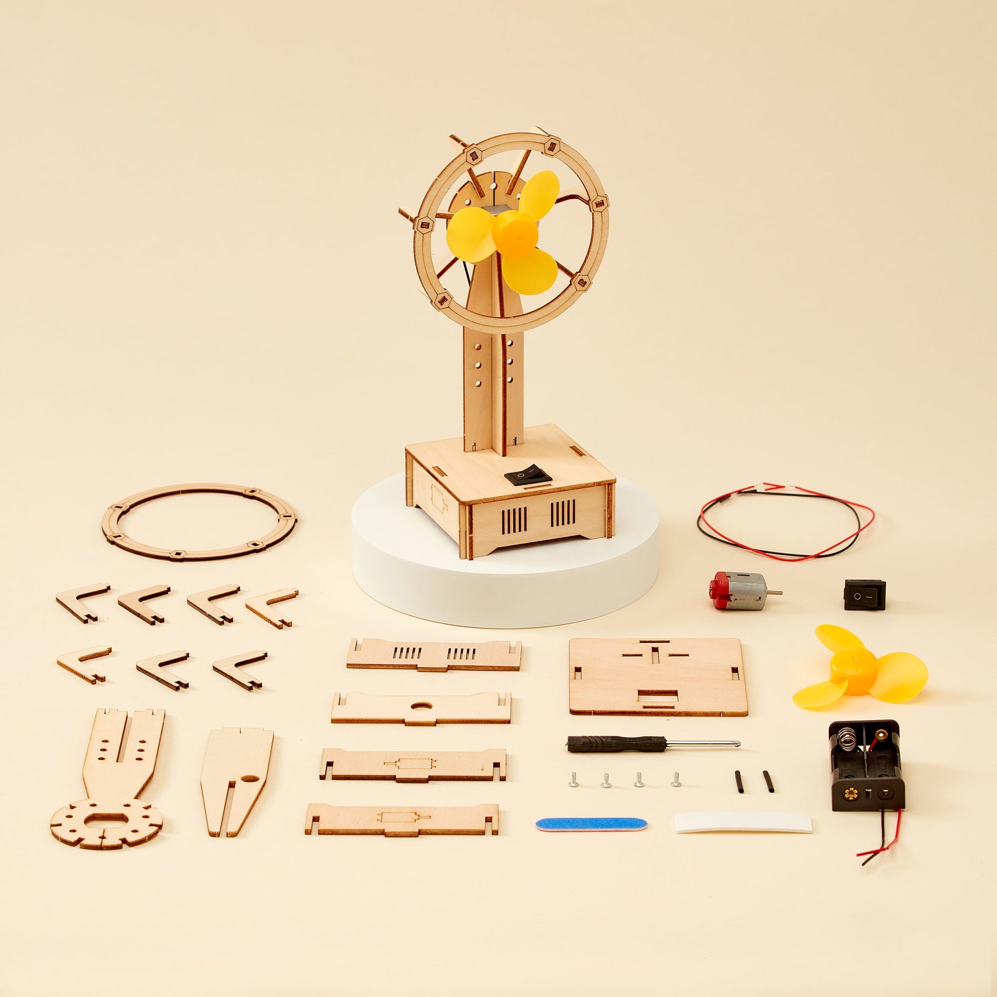 Electric Fan DIY Kit | Educational STEM Toy for Kids Ages 8+ - Niksstuff