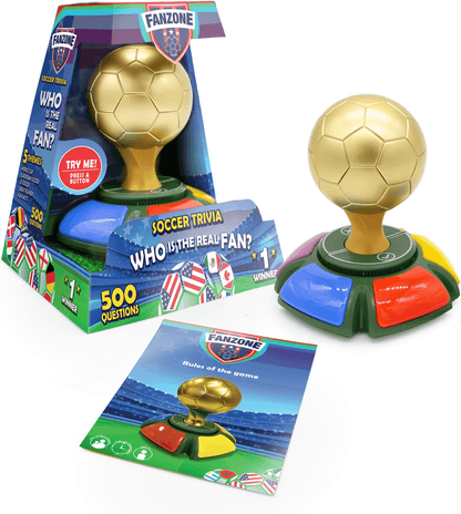 Fanzone Soccer Trivia Game - 500 Questions, 2-5 Players