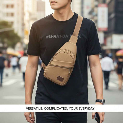 Canvas Sling Bag – Lightweight Crossbody for Men & Women