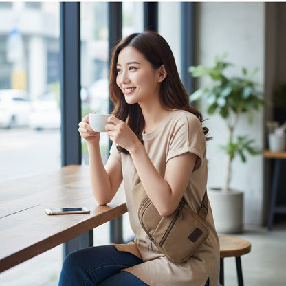 Canvas Sling Bag – Lightweight Crossbody for Men & Women