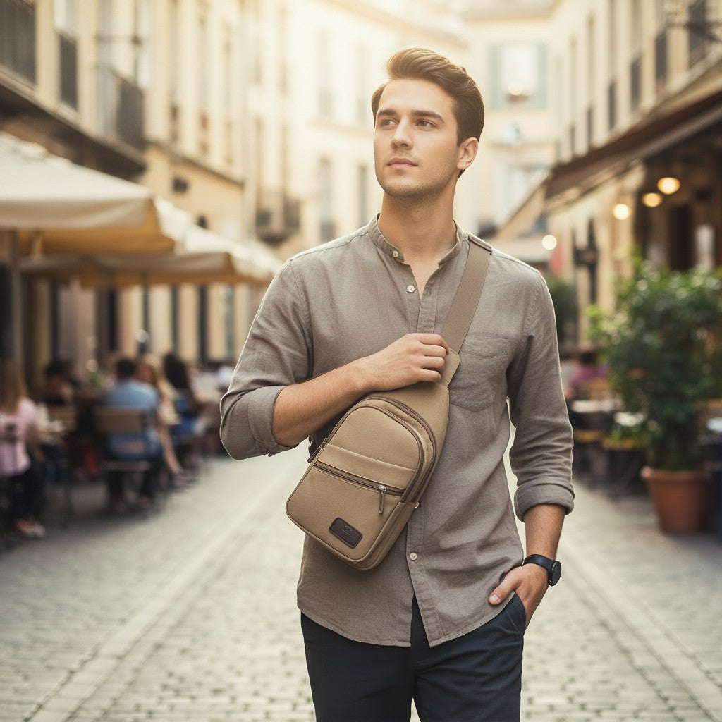 Canvas Sling Bag – Lightweight Crossbody for Men & Women