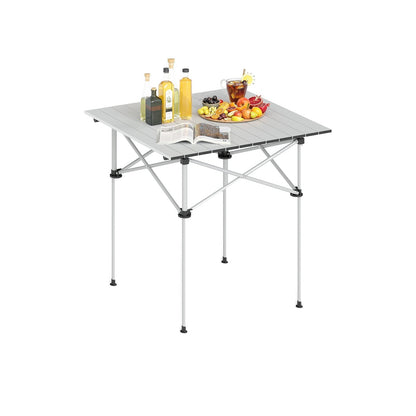 Folding Roll-up Camping Table with Metal Legs