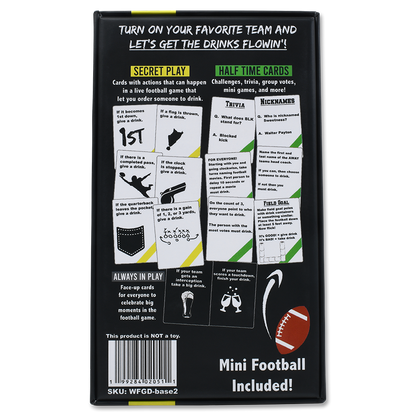 Watch Football, Get Drunk | The Live Football Drinking Game | 130 Cards | Falling Whale Games - Niksstuff