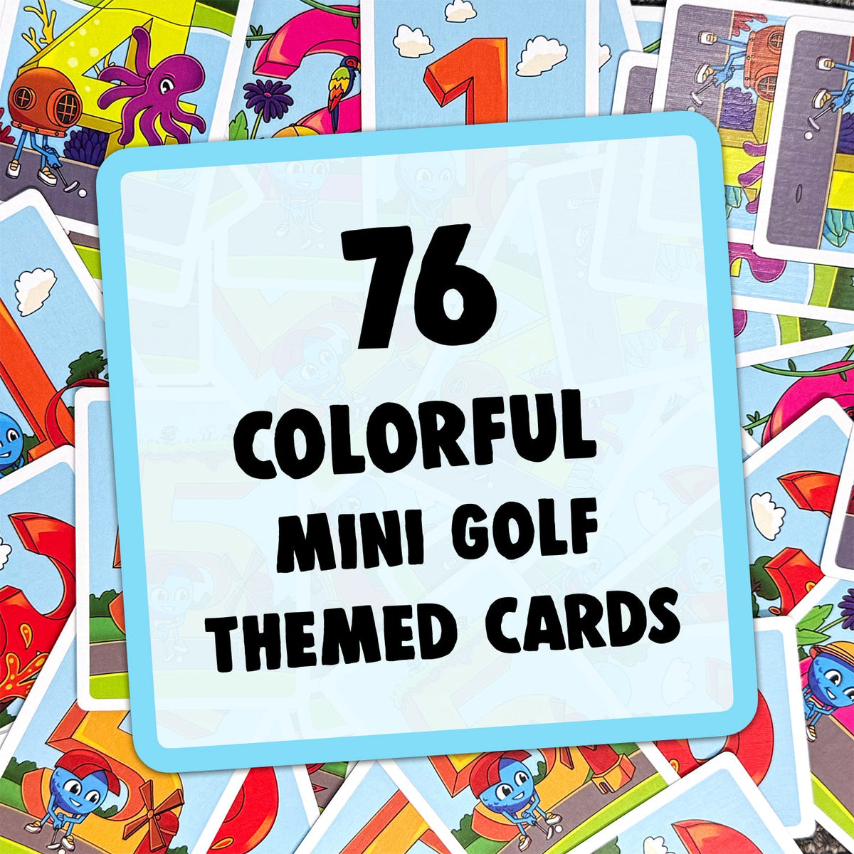 Play Nine Kids: Mini Golf Card Game for Ages 3+