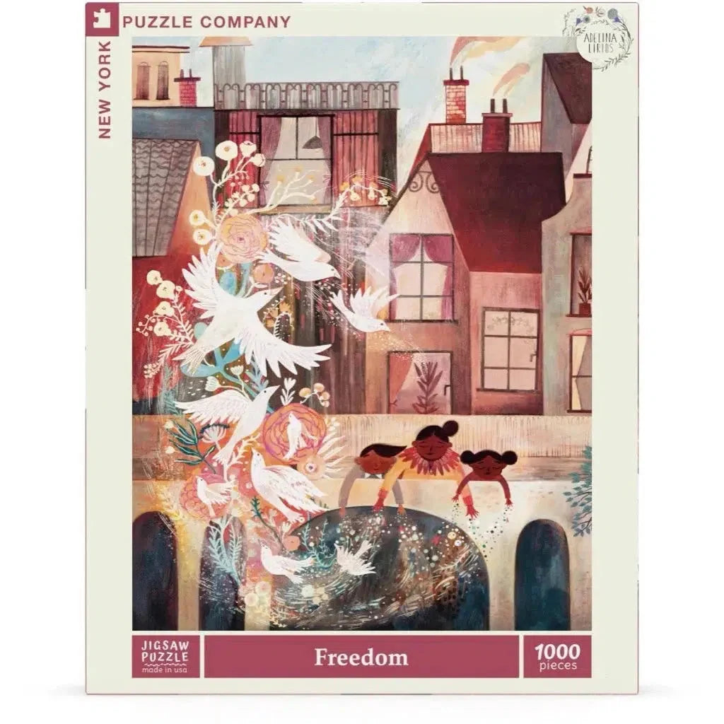 Freedom Jigsaw Puzzle | 1000 Pieces | 19.25"x26.625" | Art by Adelina Lirius | Made in USA - Niksstuff