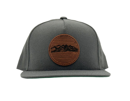 Pike Trail Rawhide Leather Patch Hat | Snapback | 6 Styles