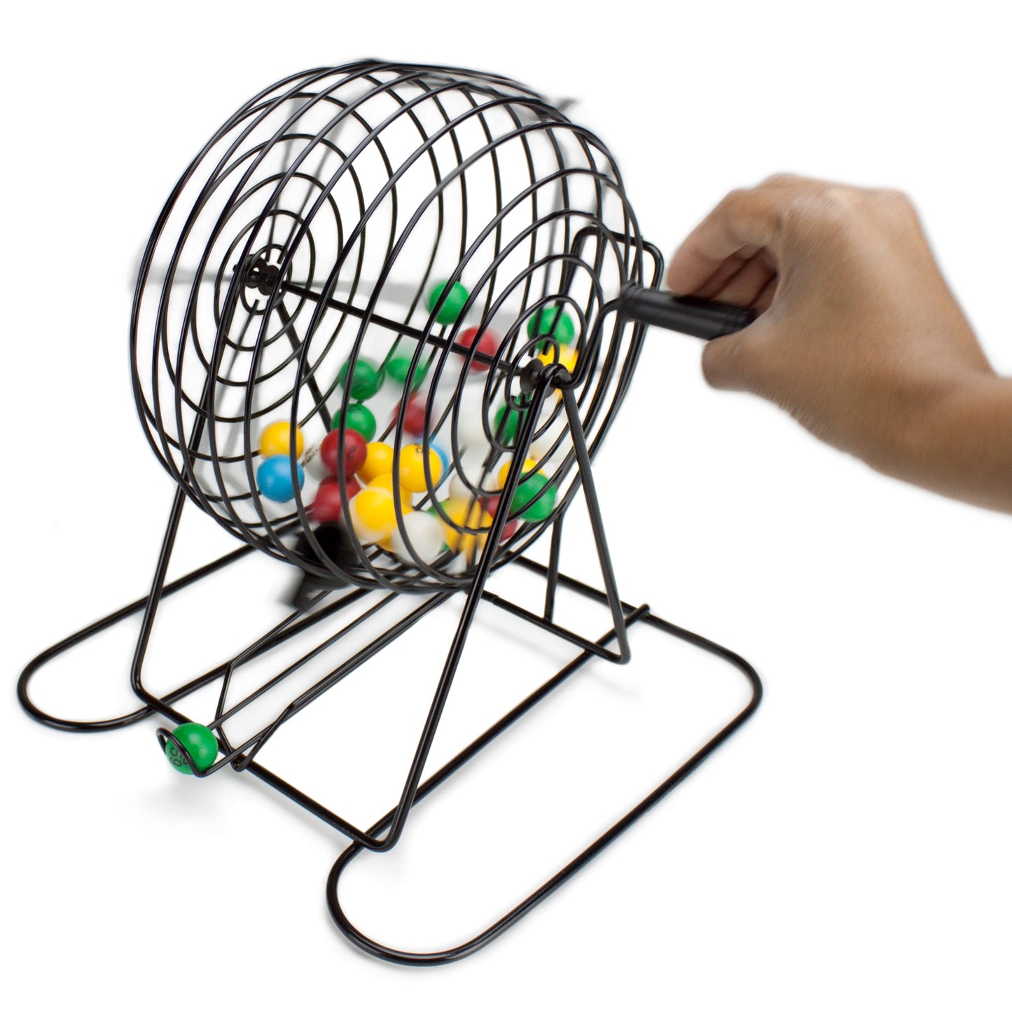 Jumbo Bingo Game | 9-Inch Cage | 100 Cards & 500 Chips | Up to 100 Players | Chucklebox - Niksstuff