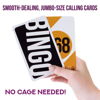 Jumbo Bingo Calling Cards | Portable Space-Saving Bingo Deck - Niksstuff