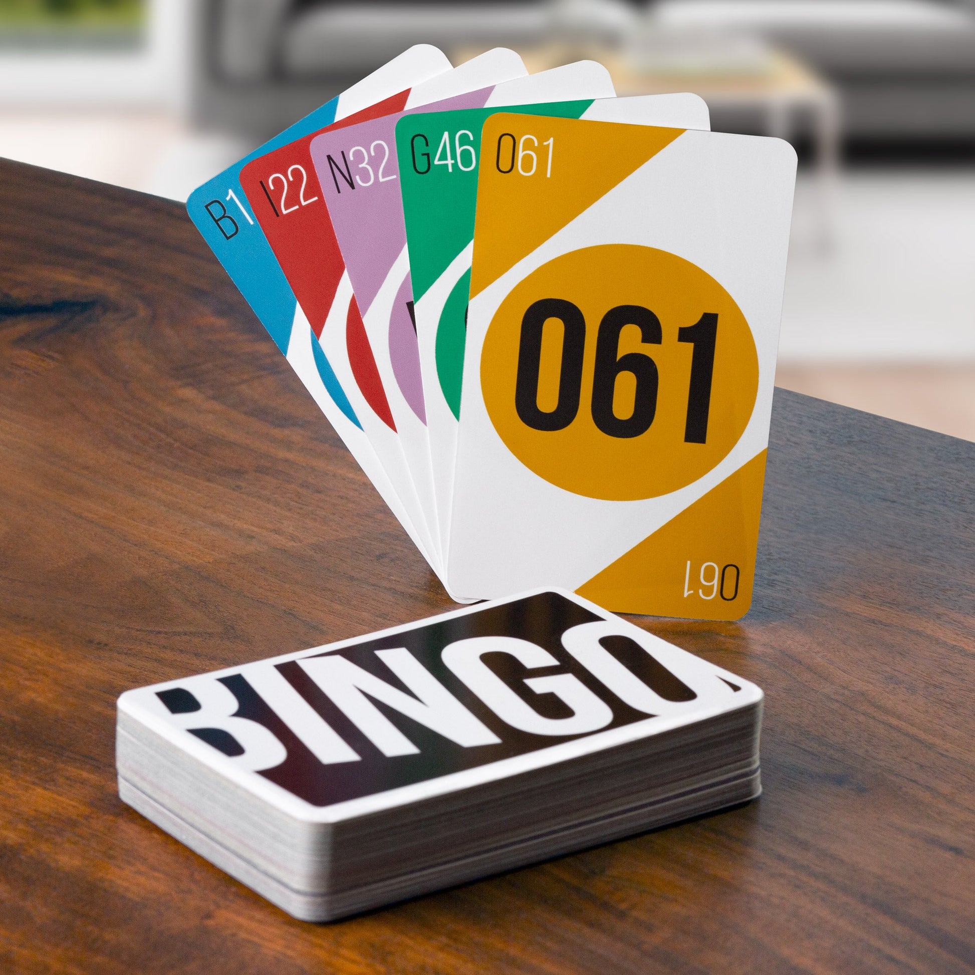Jumbo Bingo Calling Cards | Portable Space-Saving Bingo Deck - Niksstuff