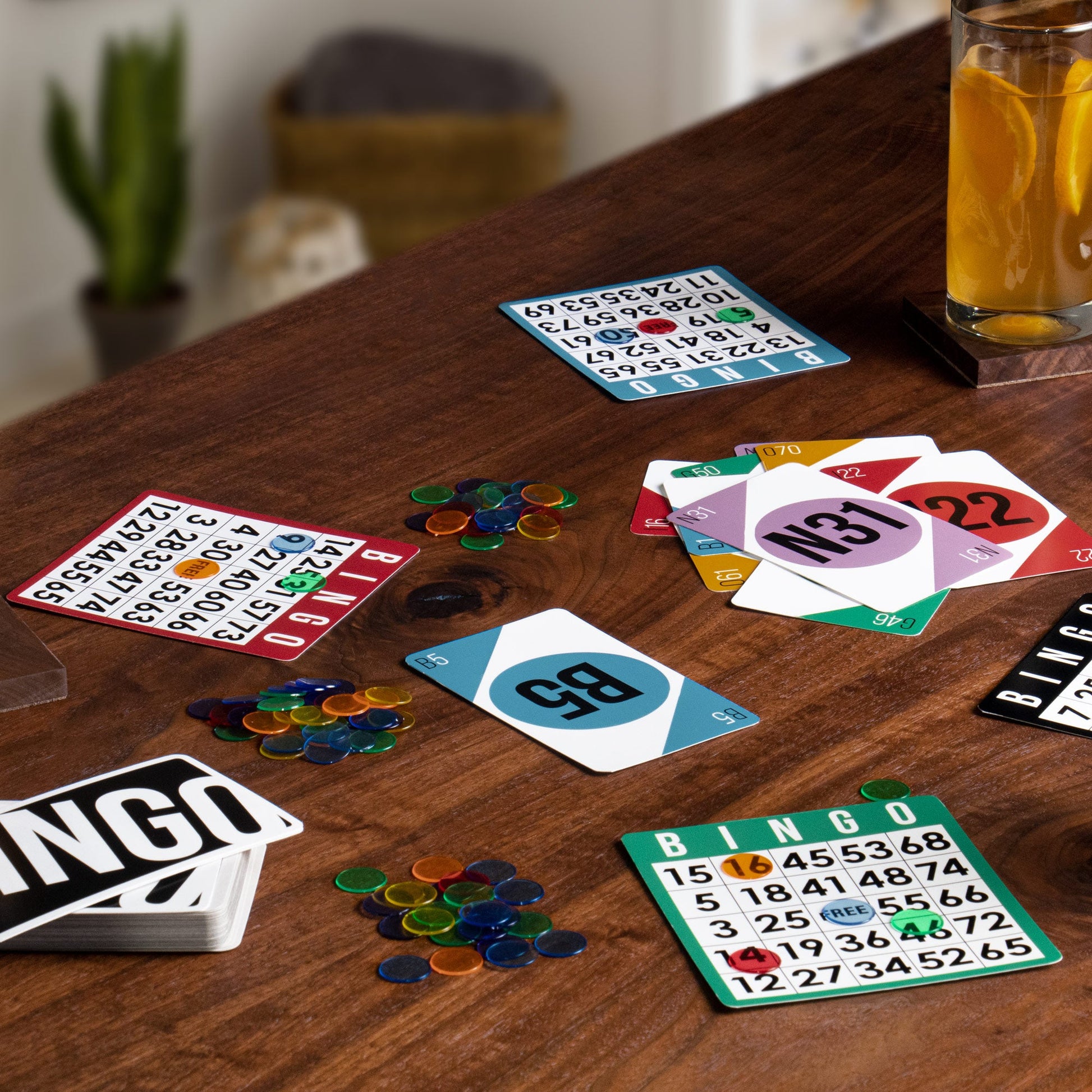 Jumbo Bingo Calling Cards | Portable Space-Saving Bingo Deck - Niksstuff