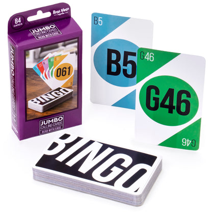 Jumbo Bingo Calling Cards | Portable Space-Saving Bingo Deck - Niksstuff