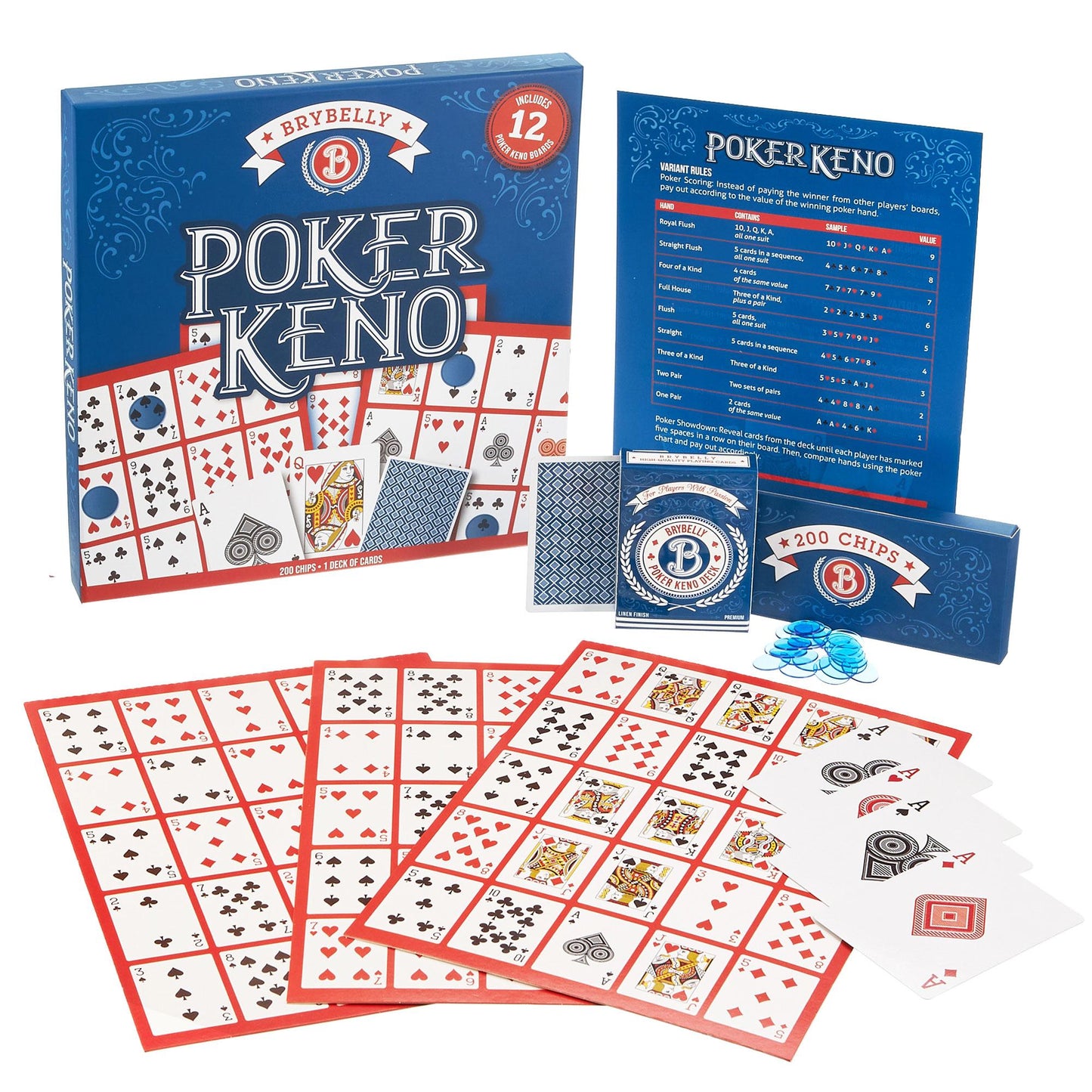 Poker Keno | Keno, Poker & Bingo Hybrid Card Game | Up to 12 Players | Chucklebox - Niksstuff