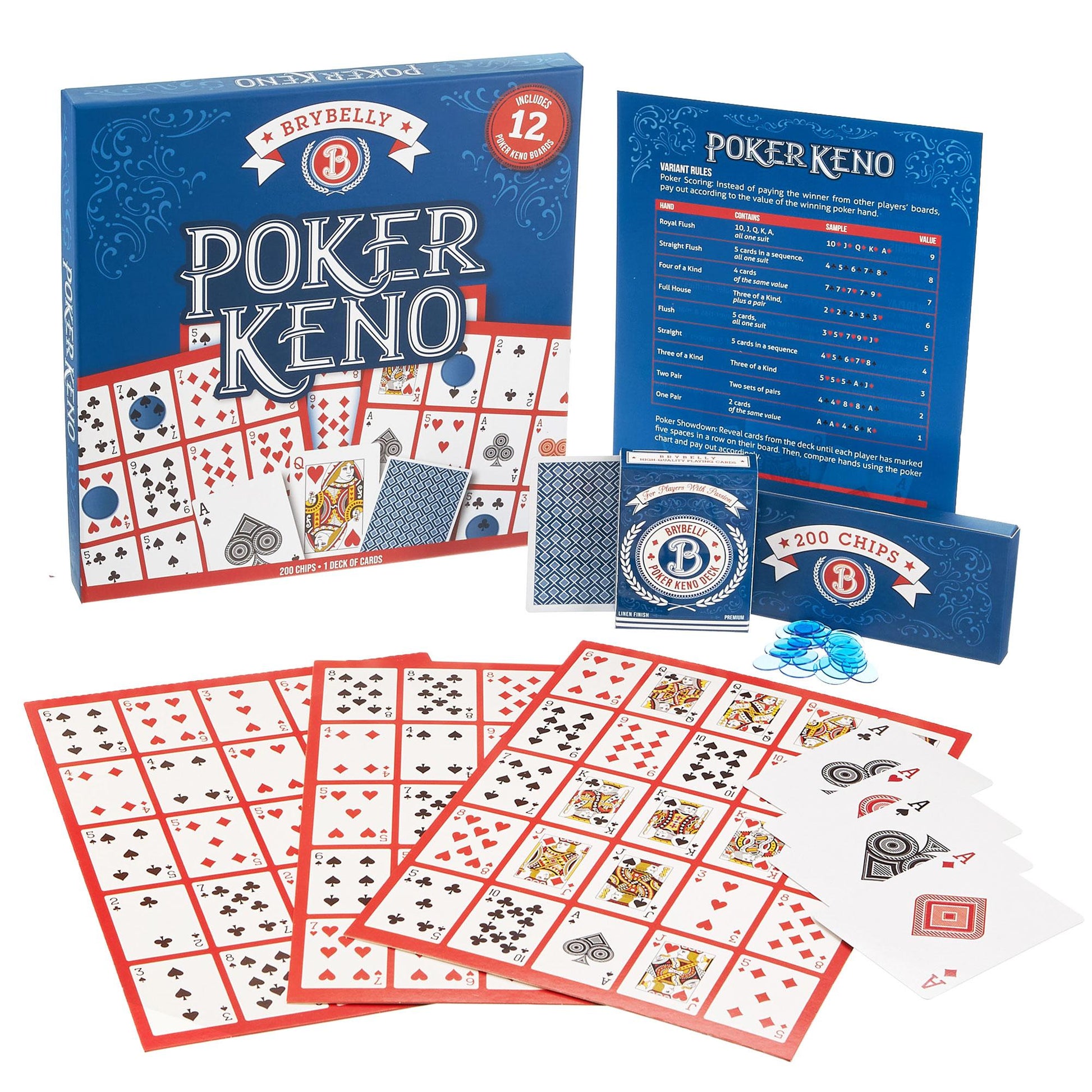 Poker Keno | Keno, Poker & Bingo Hybrid Card Game | Up to 12 Players | Chucklebox - Niksstuff
