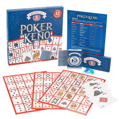 Poker Keno | Keno, Poker & Bingo Hybrid Card Game | Up to 12 Players | Chucklebox - Niksstuff