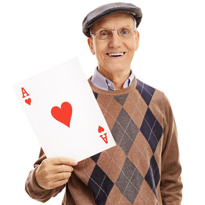 Super Jumbo Playing Cards | 8.25" x 11.75" | 8x Standard Size | Full 52-Card Deck | Chucklebox - Niksstuff