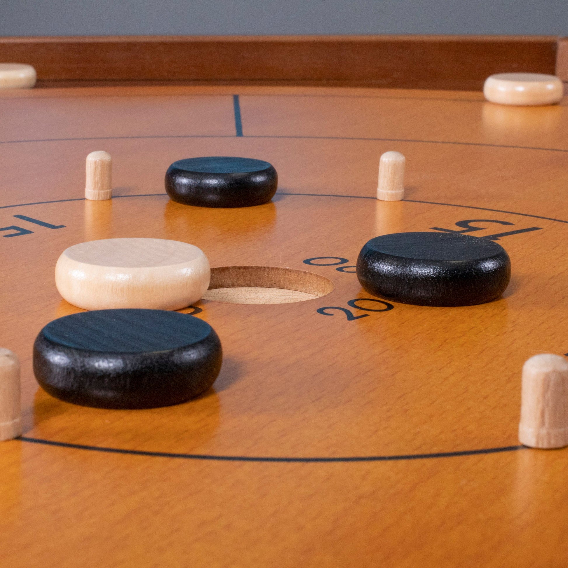 Tournament Crokinole Board | 30-Inch | Classic Canadian Strategy Game | Chucklebox - Niksstuff