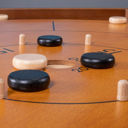 Tournament Crokinole Board | 30-Inch | Classic Canadian Strategy Game | Chucklebox - Niksstuff