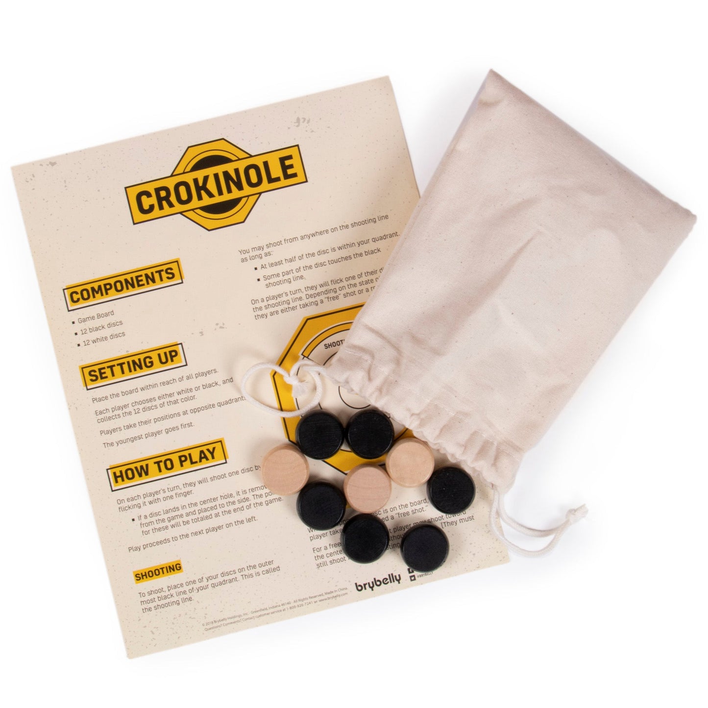 Tournament Crokinole Board | 30-Inch | Classic Canadian Strategy Game | Chucklebox - Niksstuff