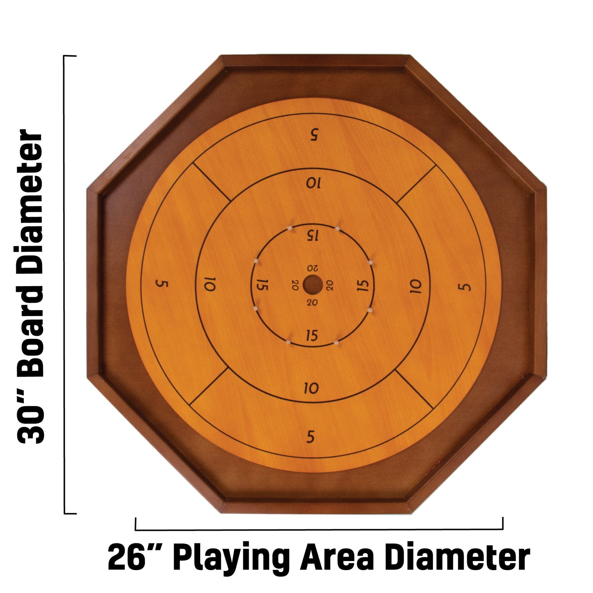 Tournament Crokinole Board | 30-Inch | Classic Canadian Strategy Game | Chucklebox - Niksstuff