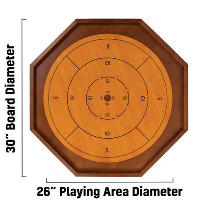 Tournament Crokinole Board | 30-Inch | Classic Canadian Strategy Game | Chucklebox - Niksstuff