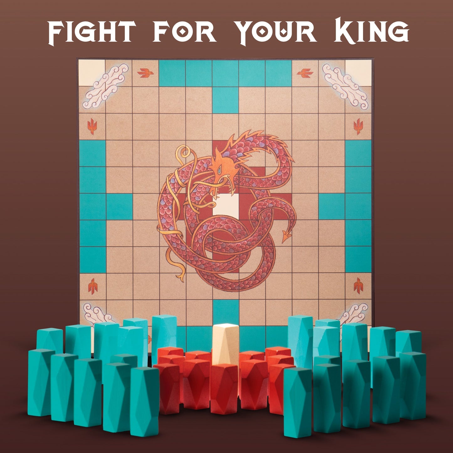 Hnefatafl: Viking Chess | Ancient Norse Strategy Game | 37 Pieces | 10.5" Board | Chucklebox - Niksstuff