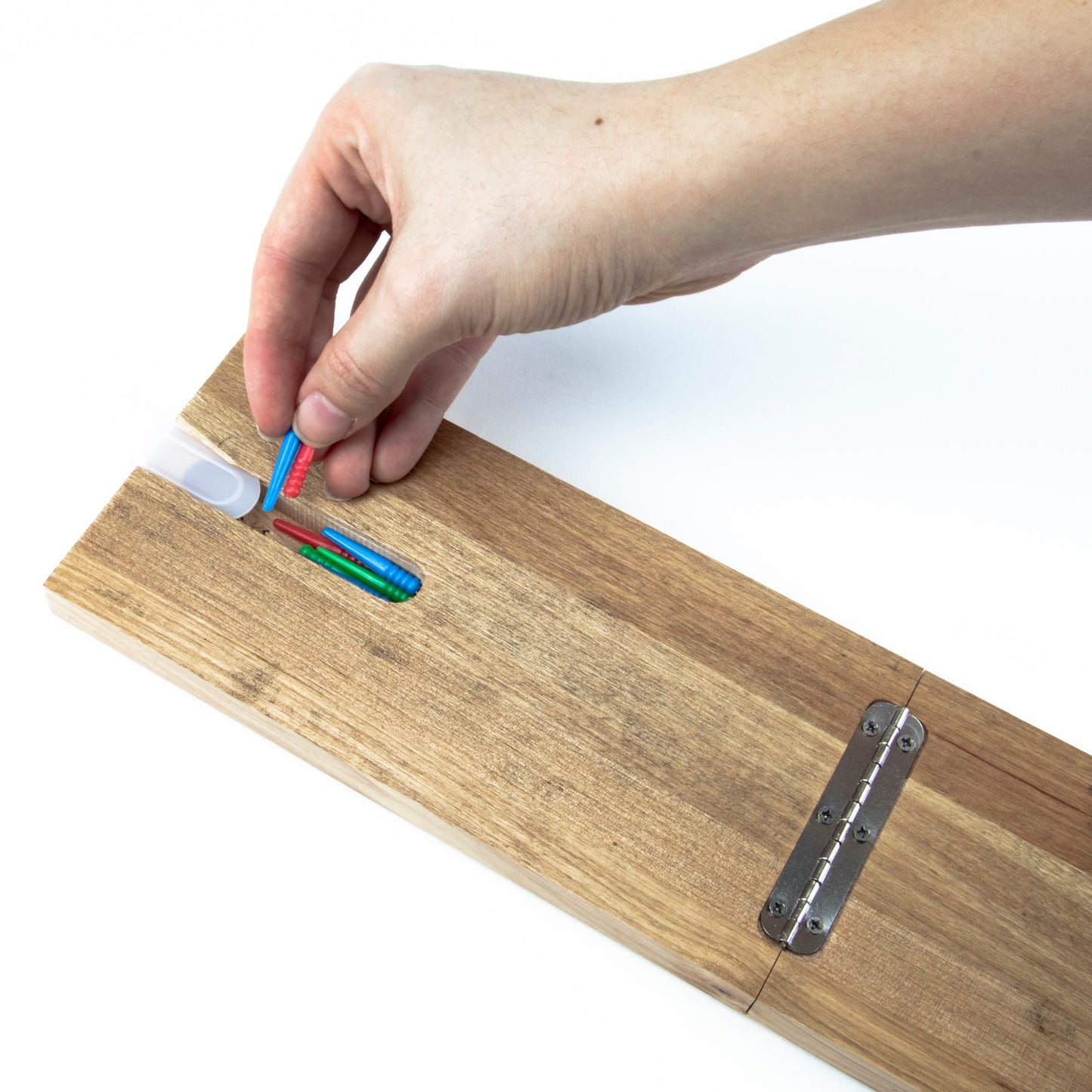 Cribbage Board Game | Classic Folding Wooden Set with Cards - Niksstuff