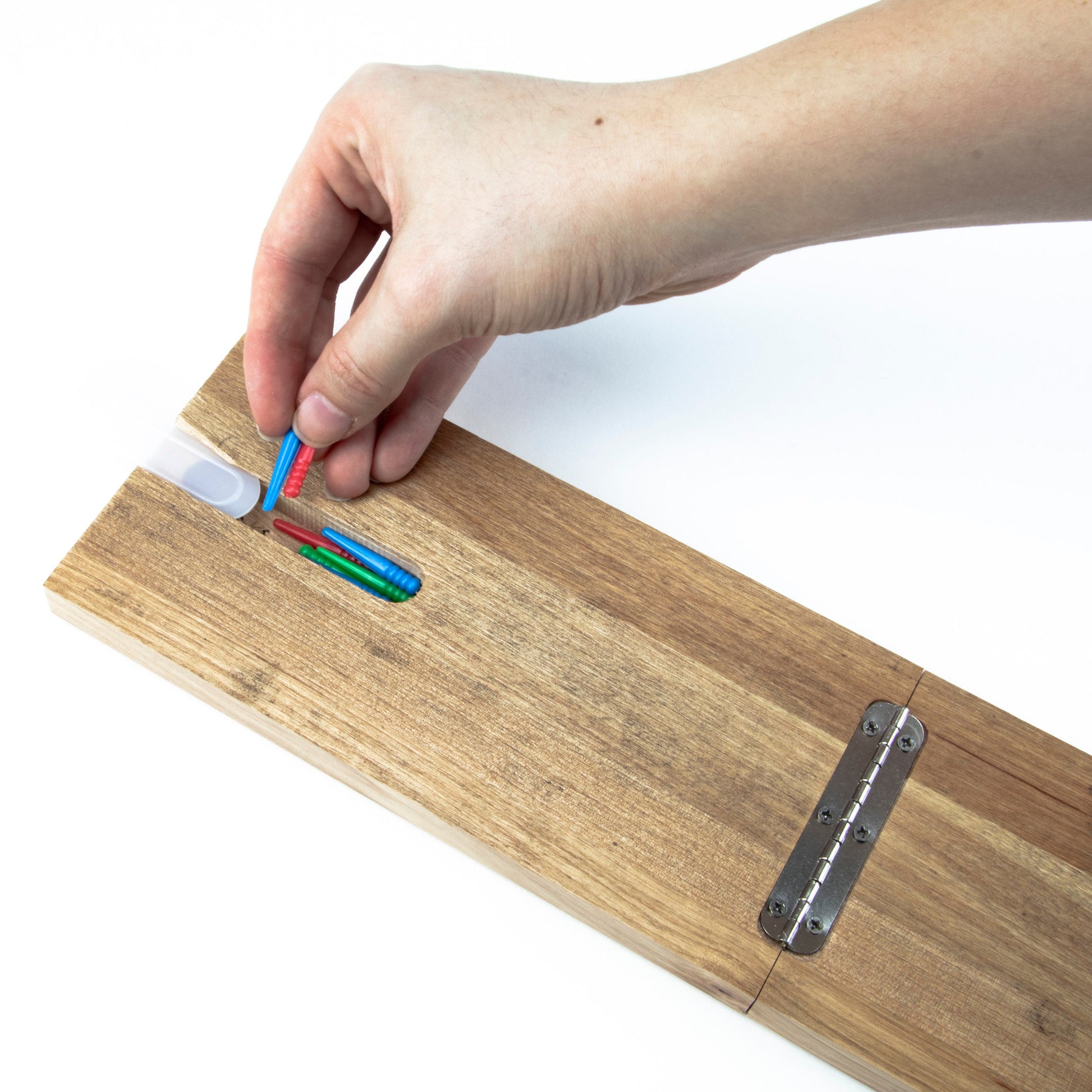 Cribbage Board Game | Classic Folding Wooden Set with Cards - Niksstuff