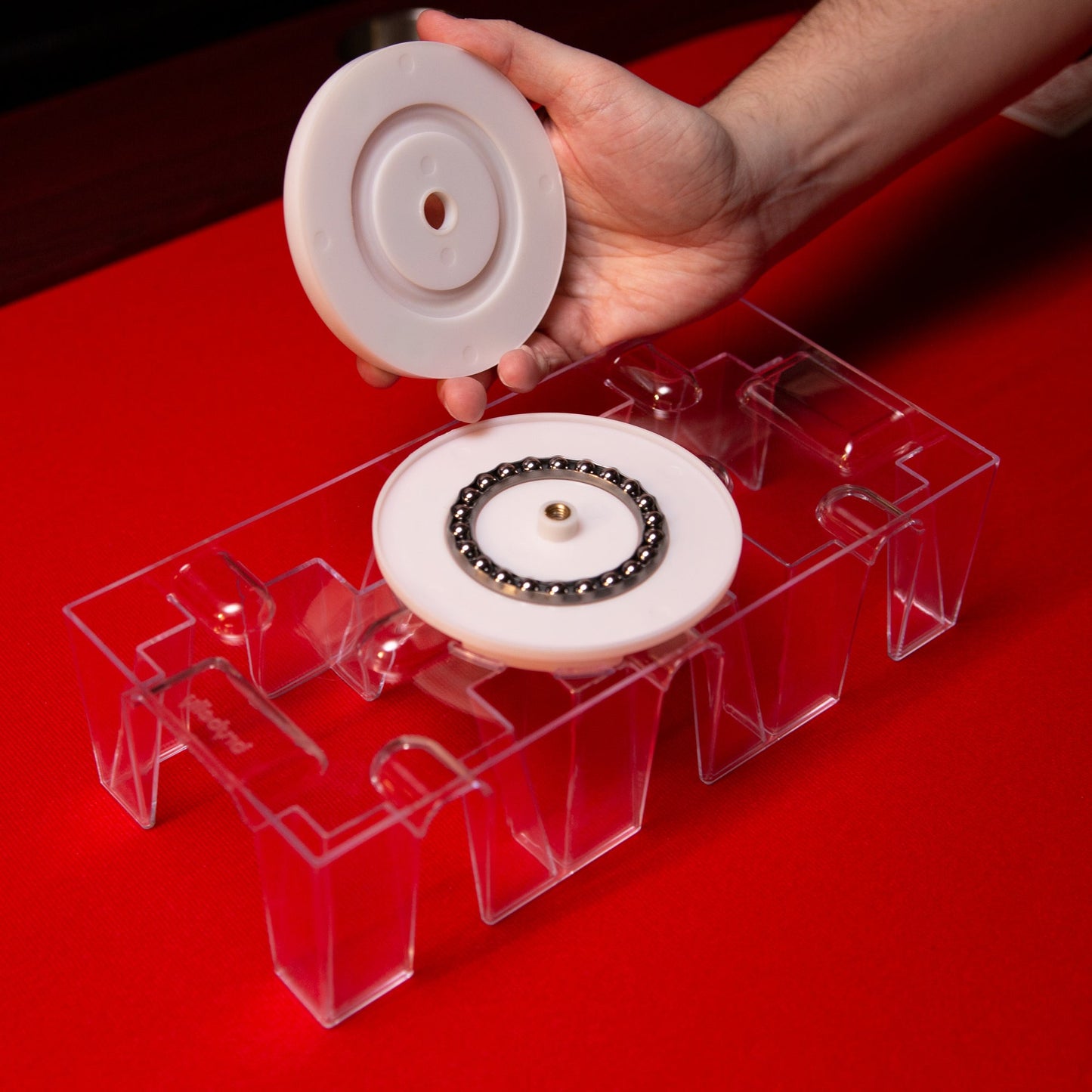 Elite Rotating Card Tray | 360° Swivel | Clear Acrylic | Scratch-Resistant | Chucklebox - Niksstuff